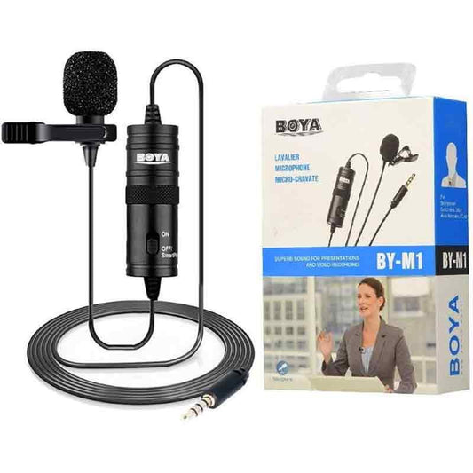 Boya by-m3 usb type-c clip on lavalier lapel microphone omnidirectional mic