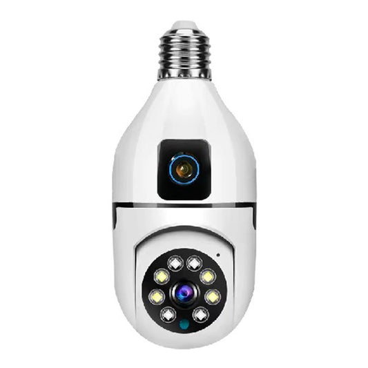 Mini ptz bulb camera dual lens full hd with bulb e27 socket