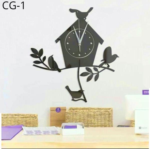 Acrylic Wall Clock 3D Multi