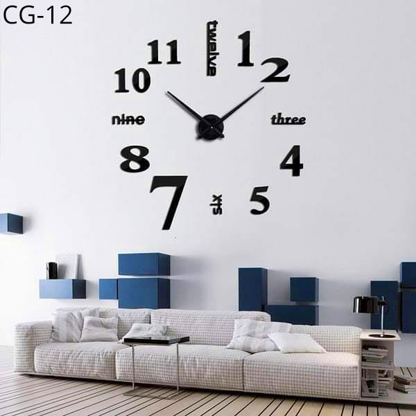 Acrylic Wall Clock 3D Multi