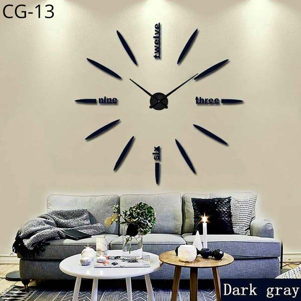 Acrylic Wall Clock 3D Multi