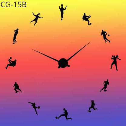 Acrylic Wall Clock 3D Multi