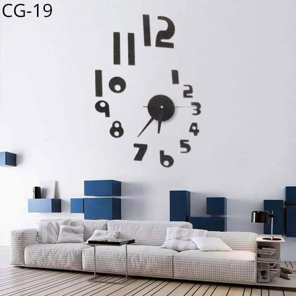 Acrylic Wall Clock 3D Multi