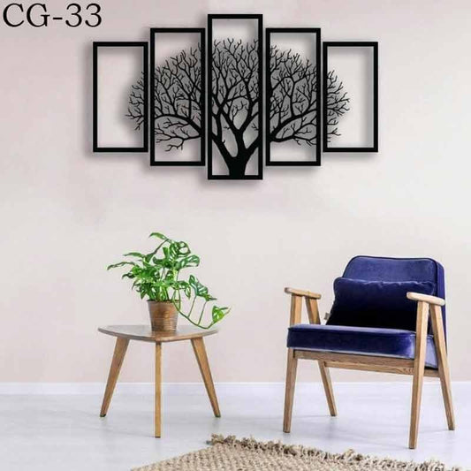 Wooden wall decoration 5pcs splitter tree cg-33