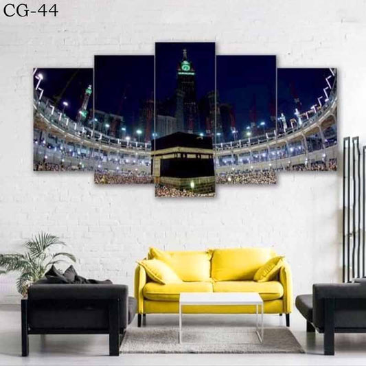 Islamic wall frame 5pcs splitter khana kaba cg-44