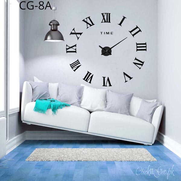 Acrylic Wall Clock 3D Multi