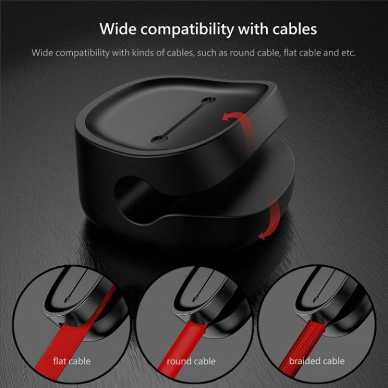 Magnetic cable clips cable holder desktop cable clip