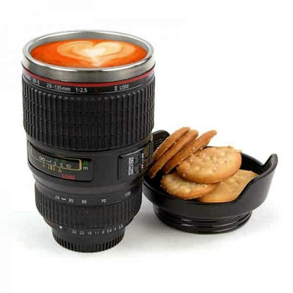 Camera lens coffee mug