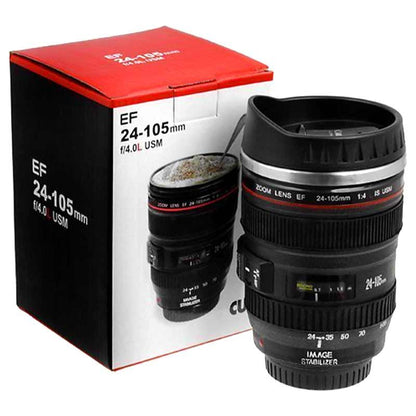 Camera lens coffee mug