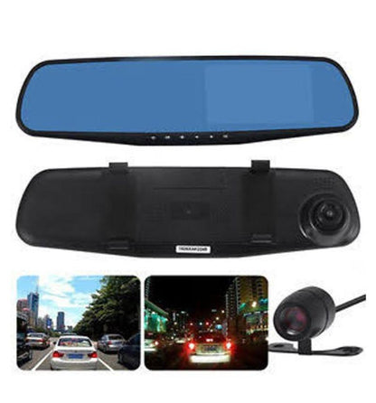 Car Dvr Mirror Dual Camera Front/back 1080p