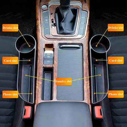 Car Seat Gap Filler and Storage Box Pair