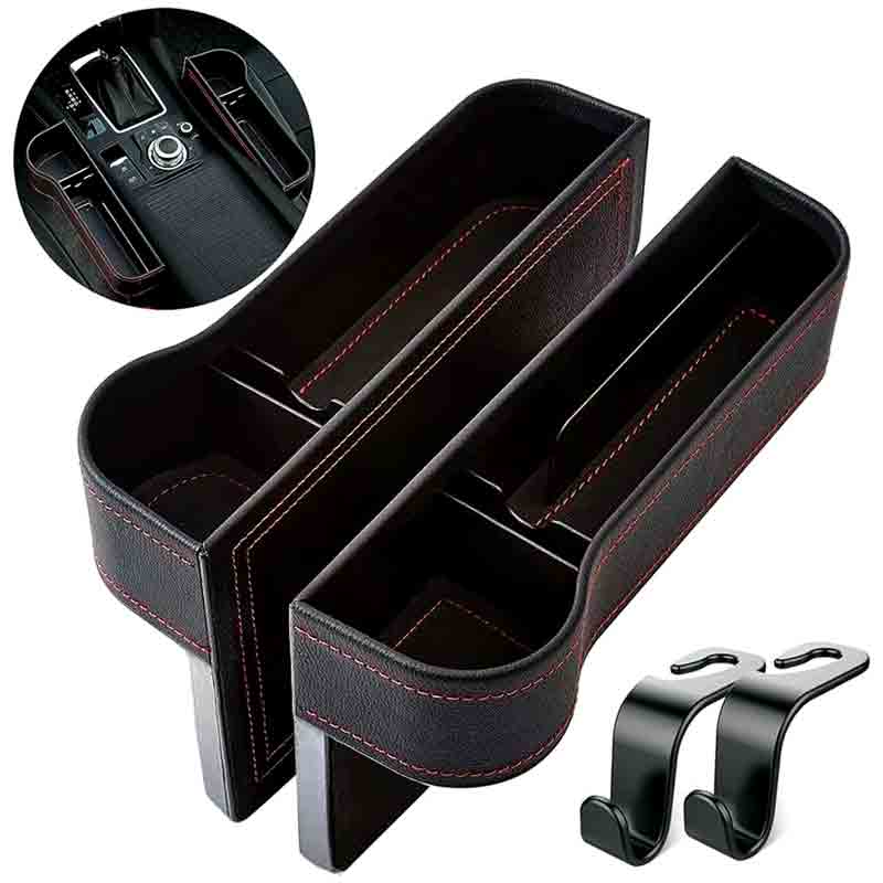 Car Seat Gap Filler and Storage Box Pair