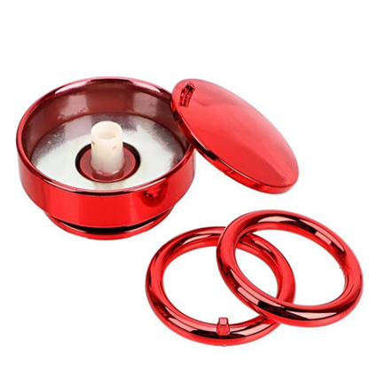 Car Ring Solar Rotating Air Freshener, Double Ring 360 Degree Rotating