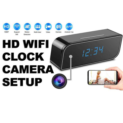 Wireless Wifi Ip 1080p Hd Clock Camera