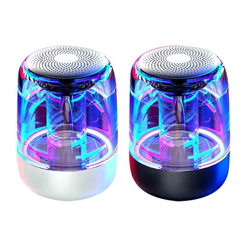 Mini portable crystal glass bluetooth wireless stereo speaker