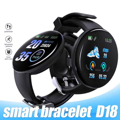 D18 Fitness Bracelet Blood Pressure Bluetooth Heart Rate Monitor