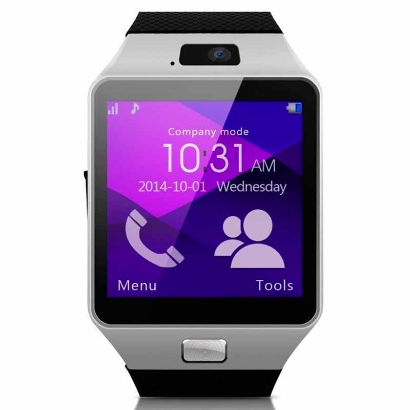 Smart mobile watch dz09 gsm sim card with camera and  memory card slot