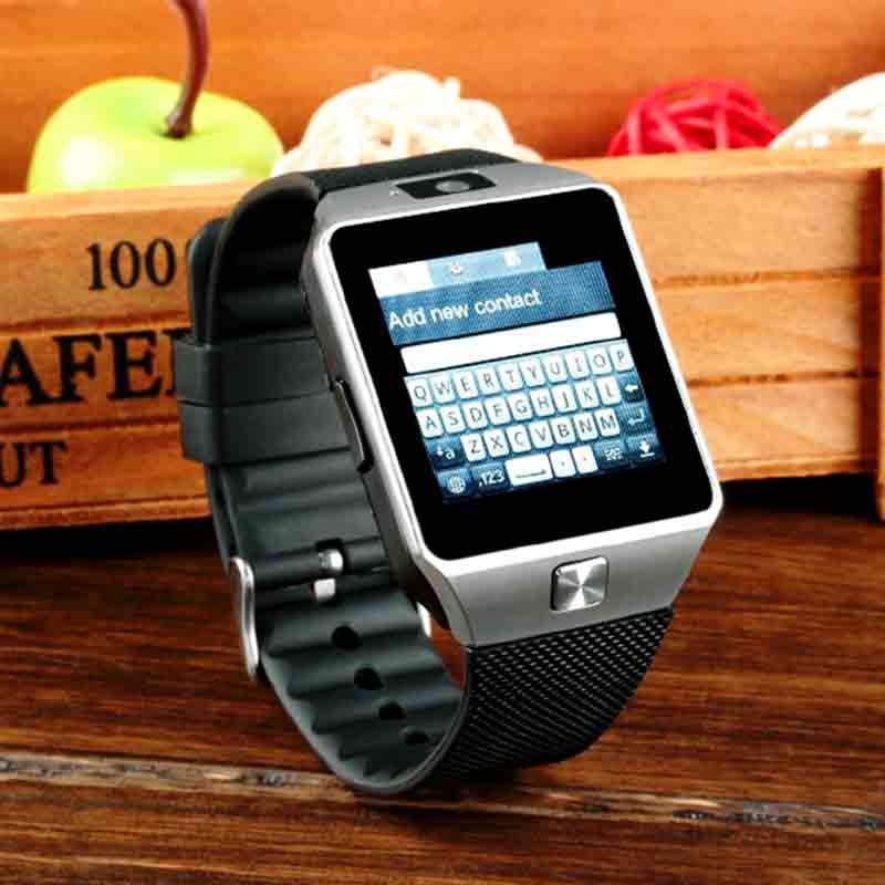 Smart mobile watch dz09 gsm sim card with camera and  memory card slot