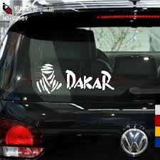 Car styling classic personality dakar stickers black