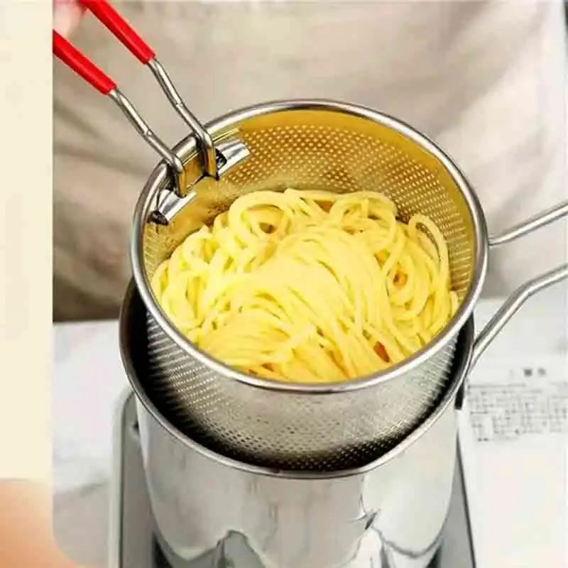 Double Layer Stainless Steel Deep Frying Pot