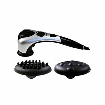 Double heads heating massager