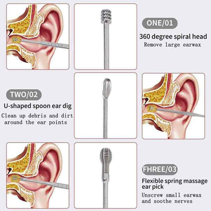 Ear Wax Removal Ear Scoop Set 6 in 1