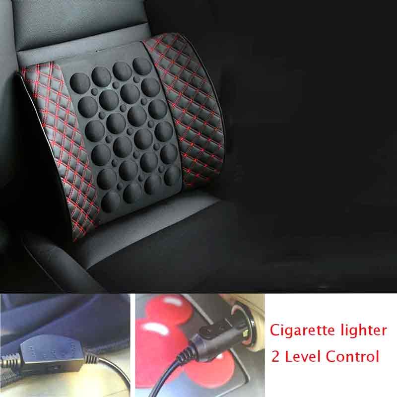 Car seat back electric massage cushion