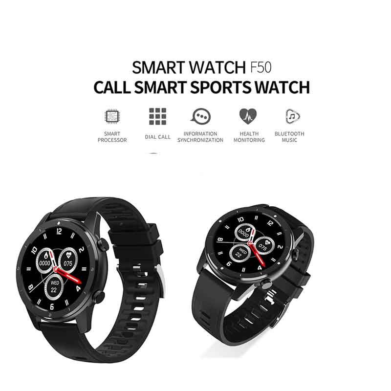 F50 smart watch bluetooth call custom dial men heart rate fitness tracker