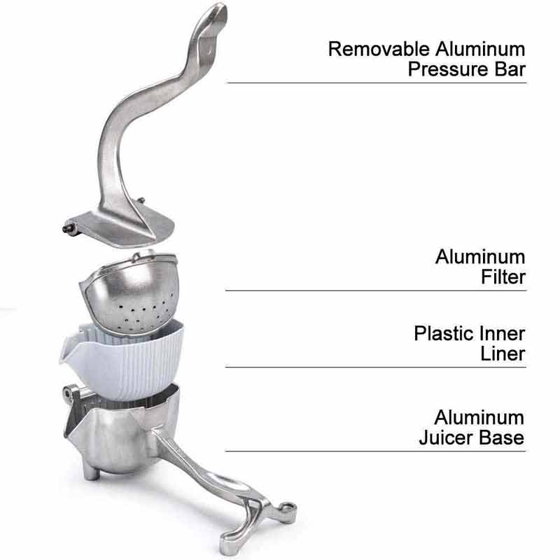 Aluminum Alloy Manual Fruit Juicer Fruit Press