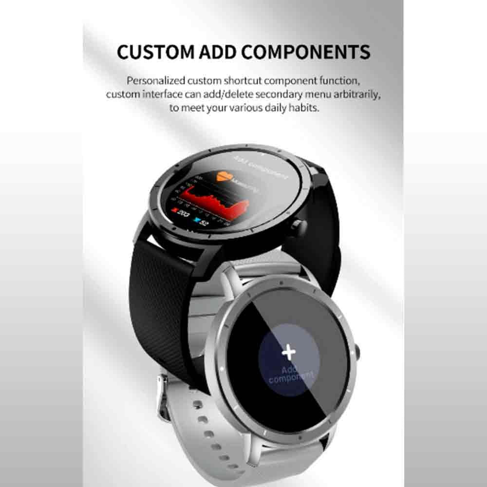 Hw21 smart watch 42mm size ip67 waterproof bluetooth sleep monitor fitness heart rate screen size 1.32 inch