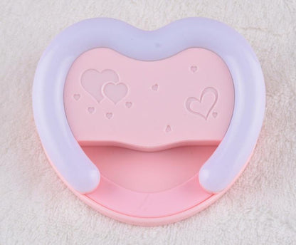 Selfie ring light heart shape with mirror on back side