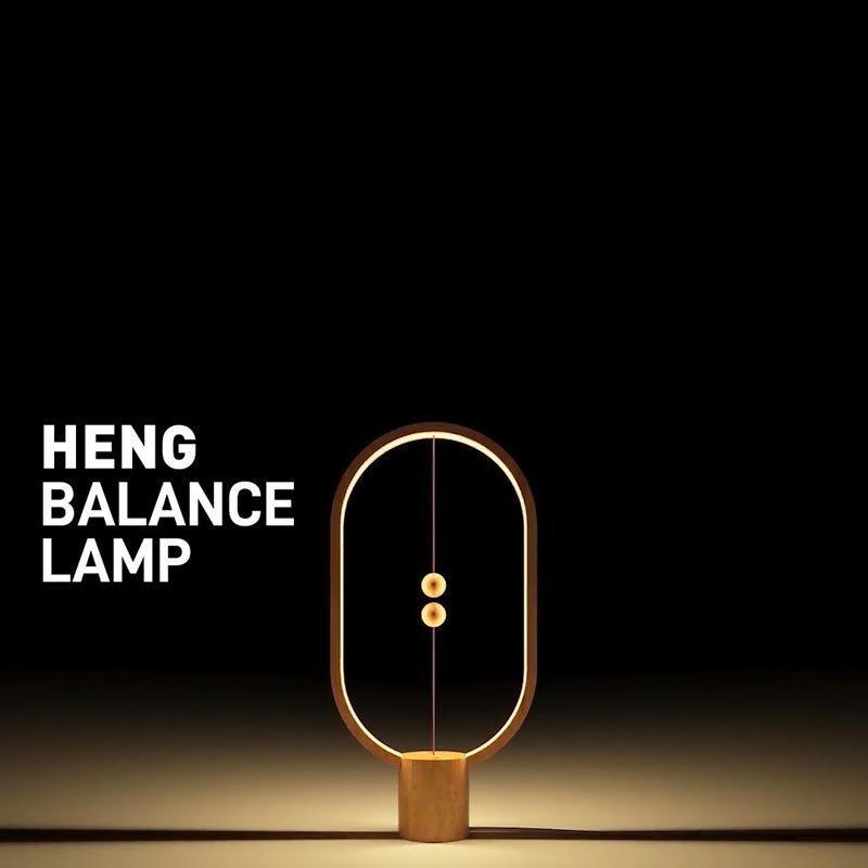 Heng balance lamp ellipse mini table lamp-black