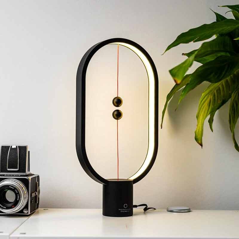 Heng balance lamp ellipse mini table lamp-black