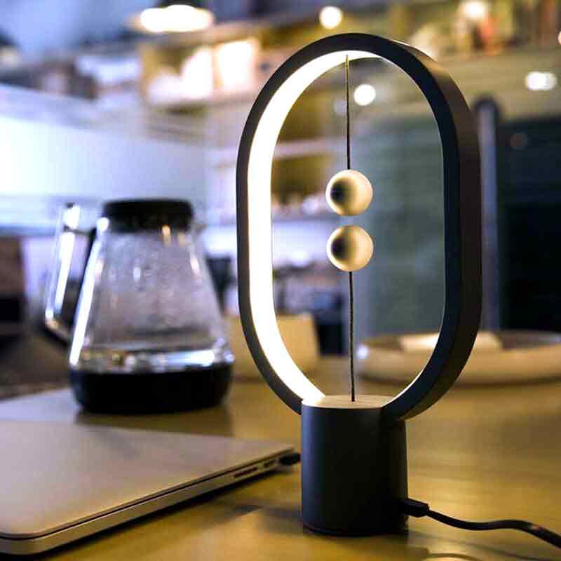 Heng balance lamp ellipse mini table lamp-black