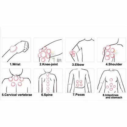 Hijama cups chinese vacuum cupping kit 12pcs