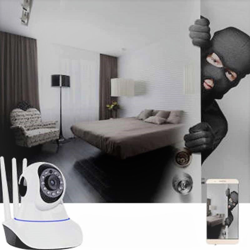 IP Wireless Camera 360 With 3 Antennas 1080P HD Night Vision