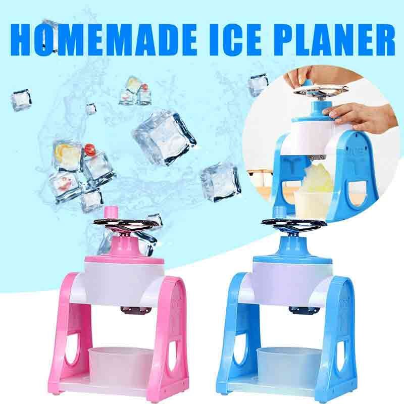 Portable manual ice crusher multi-function hand shaved ice machine bar