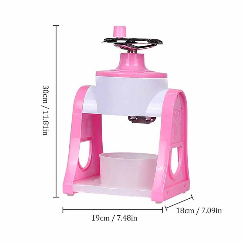 Portable manual ice crusher multi-function hand shaved ice machine bar