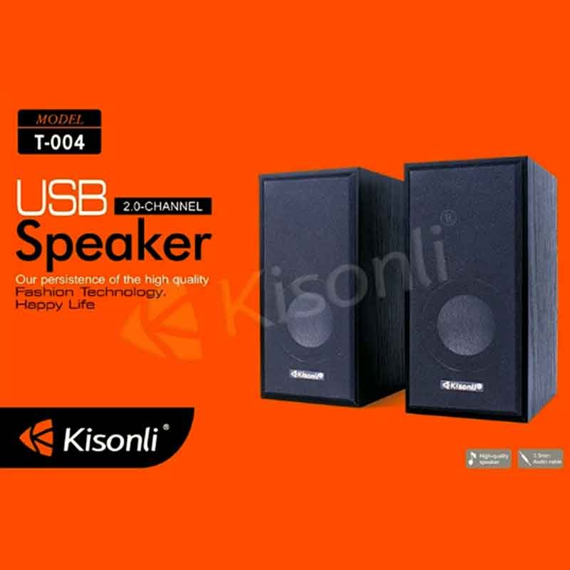 Kisonli high quality portable usb speaker t-004