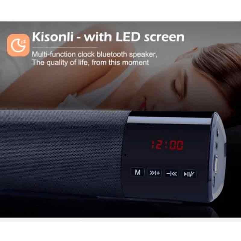 Kisonli wireless bluetooth clock speaker led-800