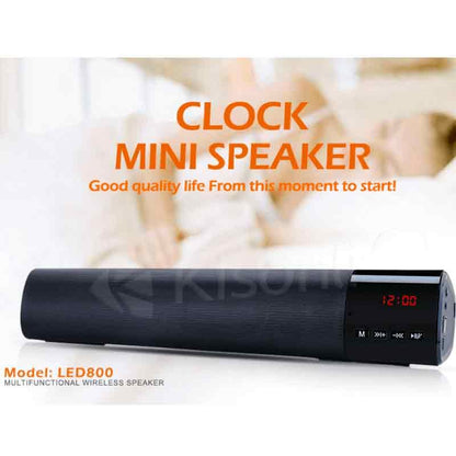 Kisonli wireless bluetooth clock speaker led-800