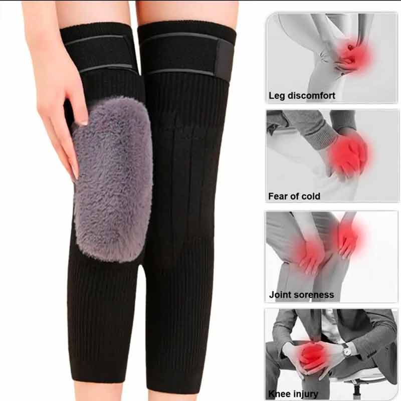 Cashmere Knee Warmers Knee Pads for Pain Relief Winter Comfort for Men & Women