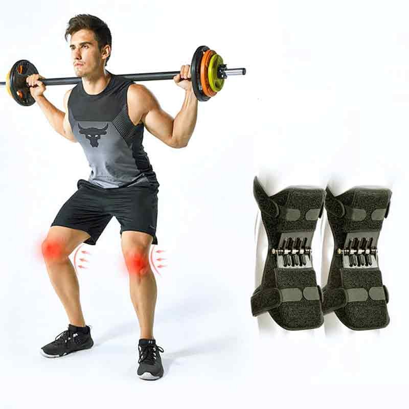 Pair power knee pads breathable non-slip lift pain relief