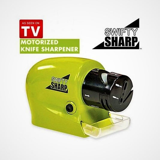 Swifty sharp cordless motorized knife sharpener