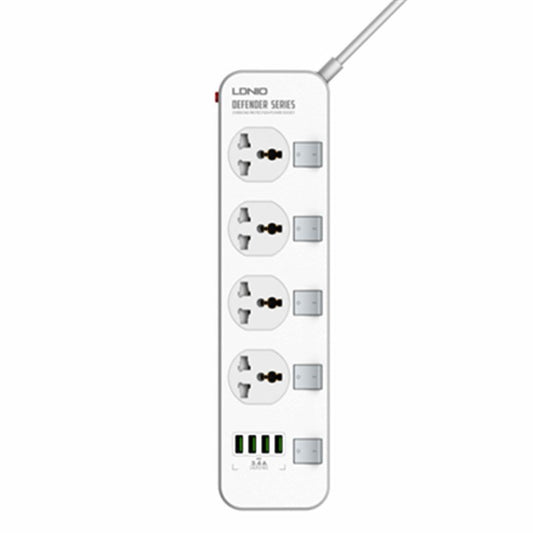 LDNIO SC4408 4 AC Outlets Universal Power Strip