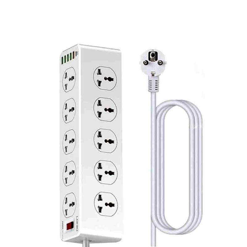 LDNIO SC10610 Power Socket – PD 20W, 10 Outlets, Smart Extension