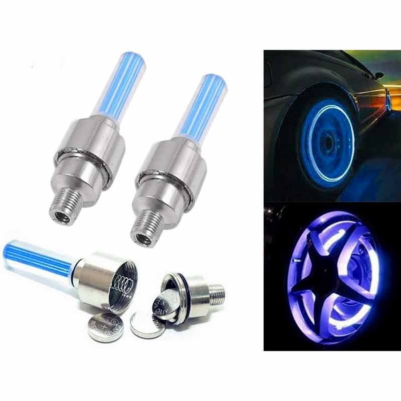 Led Flash Tire Wheel Valve Cap Light Pack Of 2