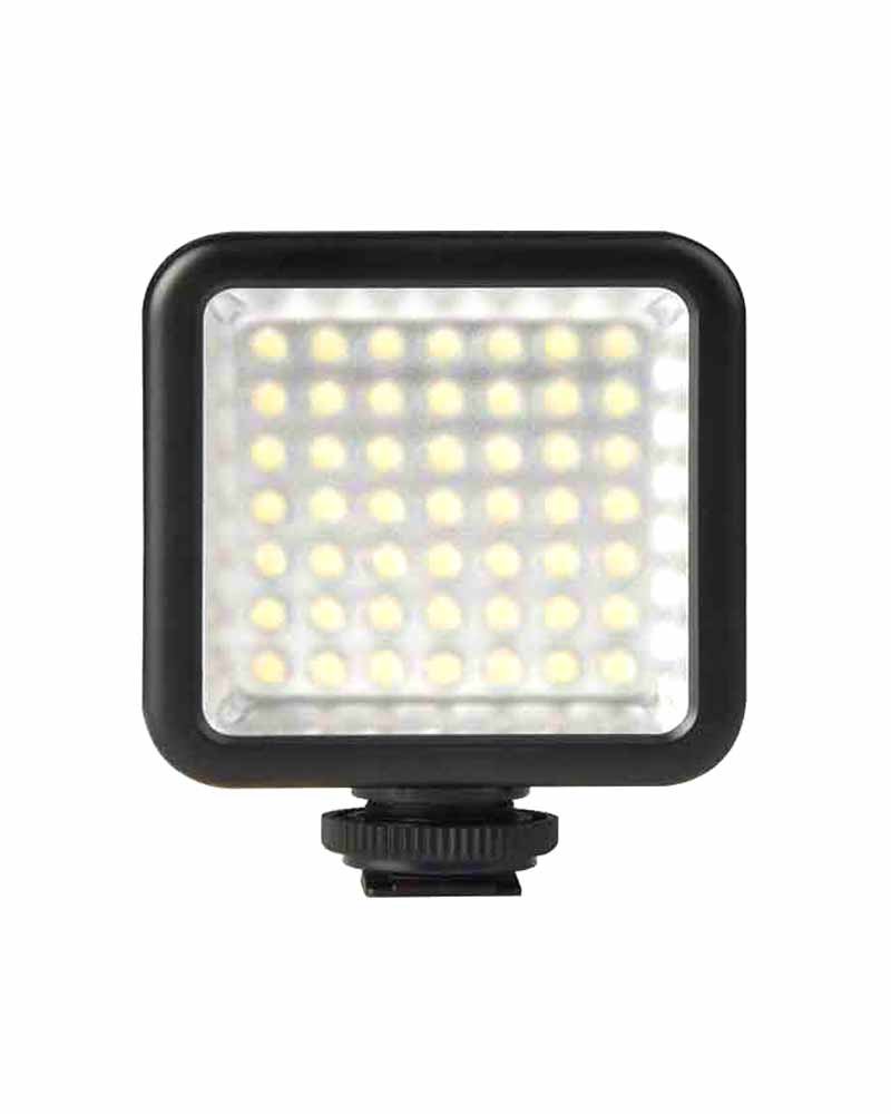 Led video light w49s mini 6000k with rotatable mount adapter