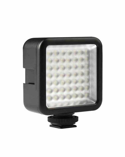 Led video light w49s mini 6000k with rotatable mount adapter