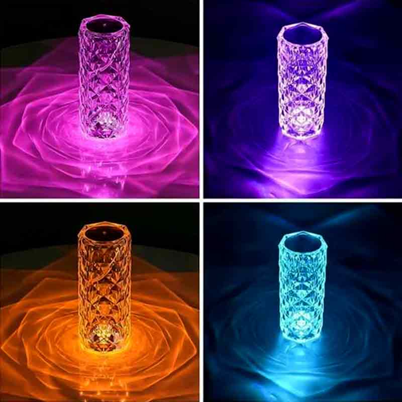 Rechargeable Rose Diamond Table Lamp